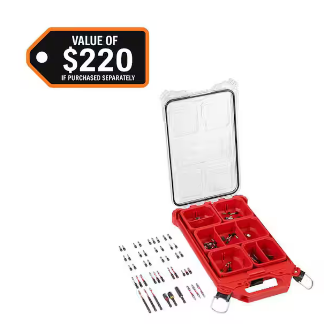 90-Piece Milwaukee Shockwave Impact Duty Alloy Steel Driver Bit Set