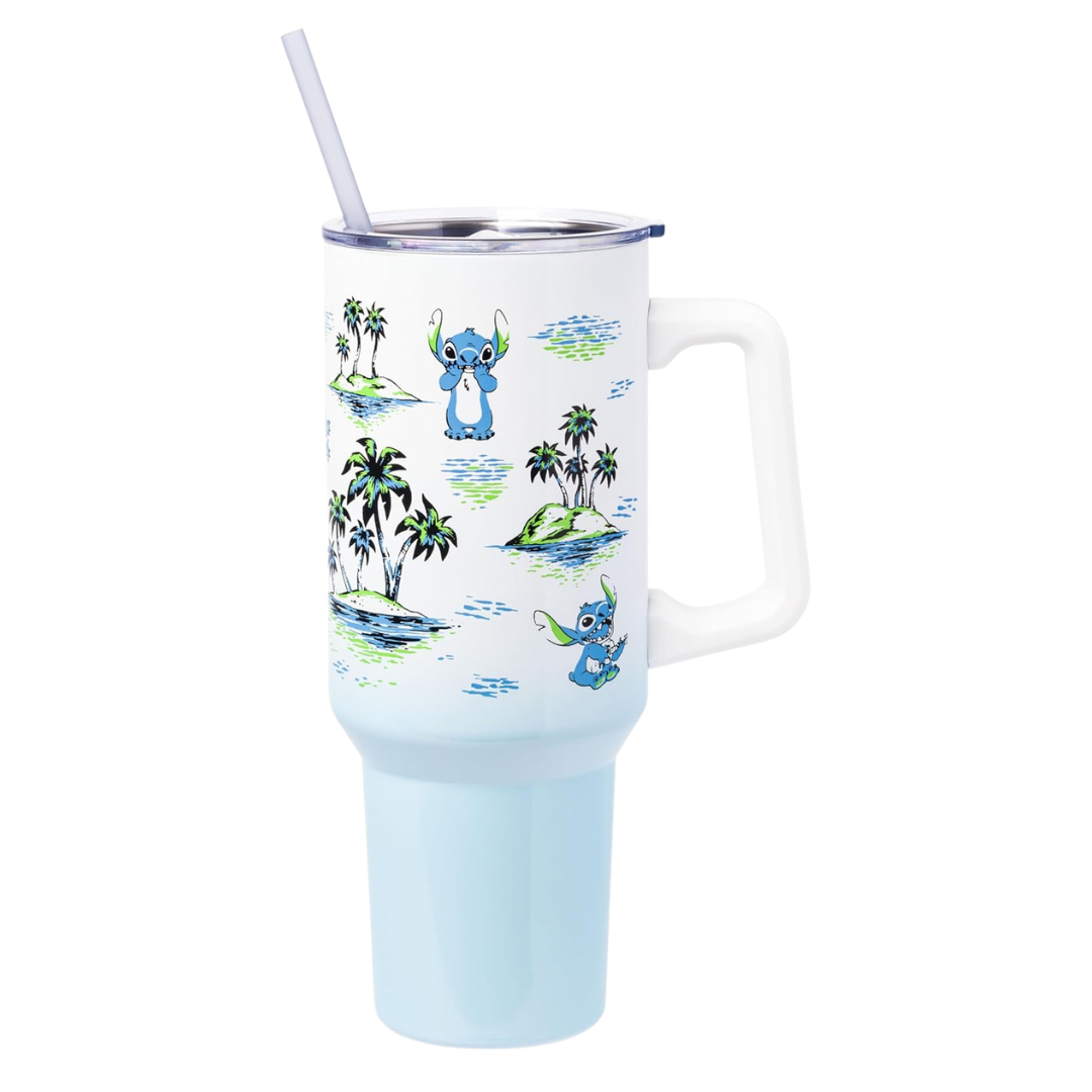 40oz Silver Buffalo Disney Lilo & Stitch Stainless Steel Tumbler