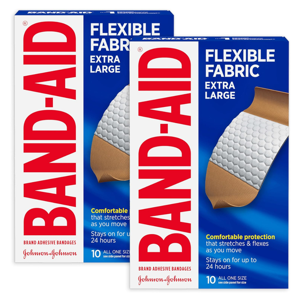 20-Count Band-Aid Brand Adhesive Bandages Flexible Fabric (Extra Large)