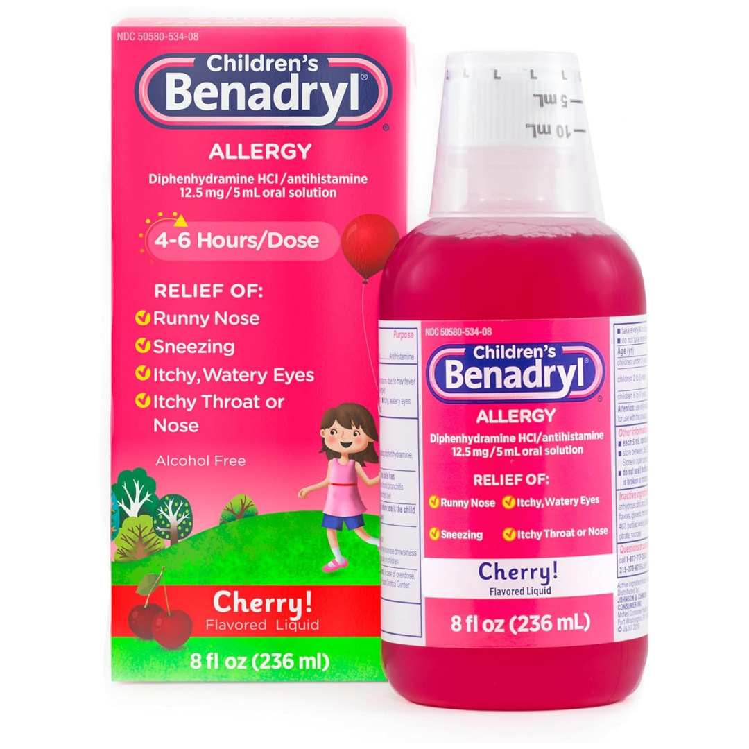 8 fl. oz Benadryl Childrens Allergy Relief Liquid