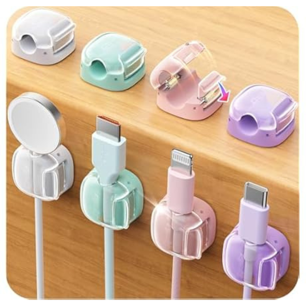 8-Pack Chfeila Cord Holder Cable Clips Organizer