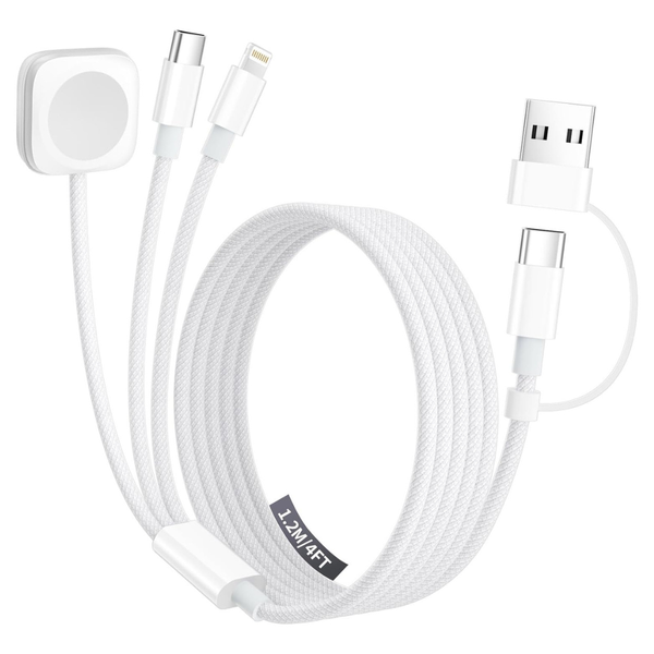 3-in-2 4FT Multi Charging Cable With Charger (Various)