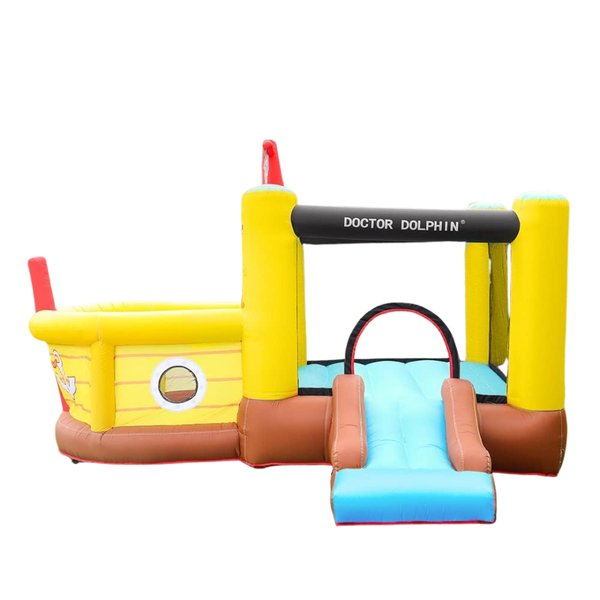 Doctor Dolphin Bounce House Inflatable Slide With Obstacles