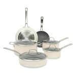 10-Piece Titanium Ceramic Nonstick Cookware Pots And Pans Set