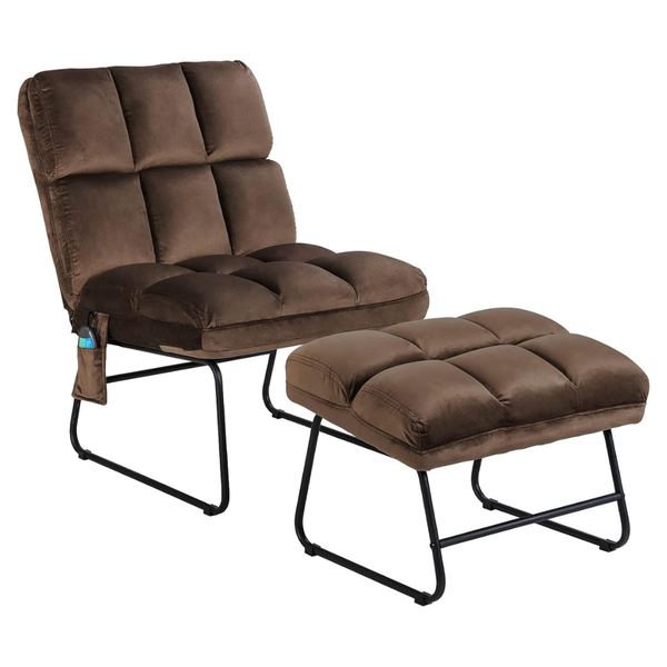 Giantex 5 Vibration Modes Massage Chair With Ottoman