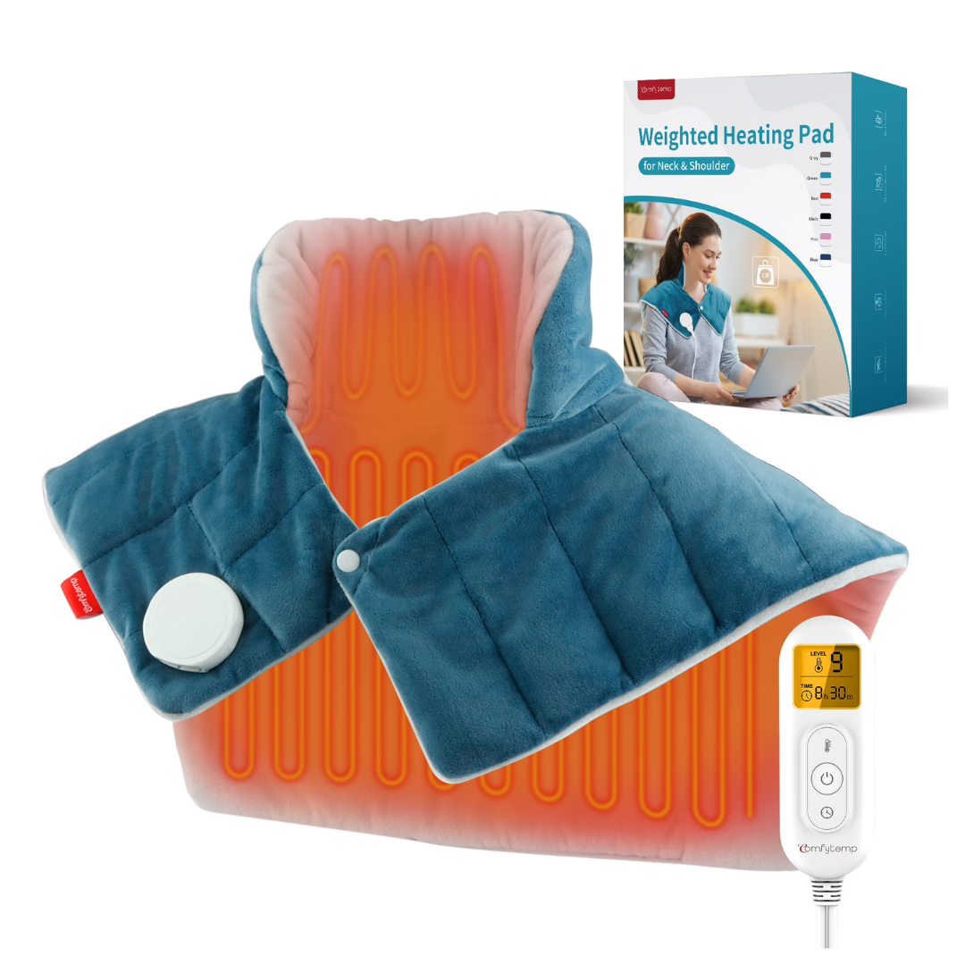 19"x 24" Comfytemp Weighted Neck And Shoulders Heating Pad