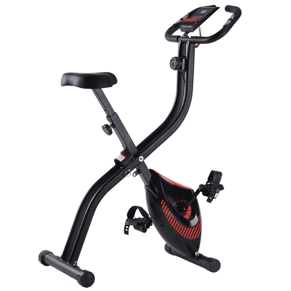 Naipo Folding Stationary Exercise Bike With LCD Monitor