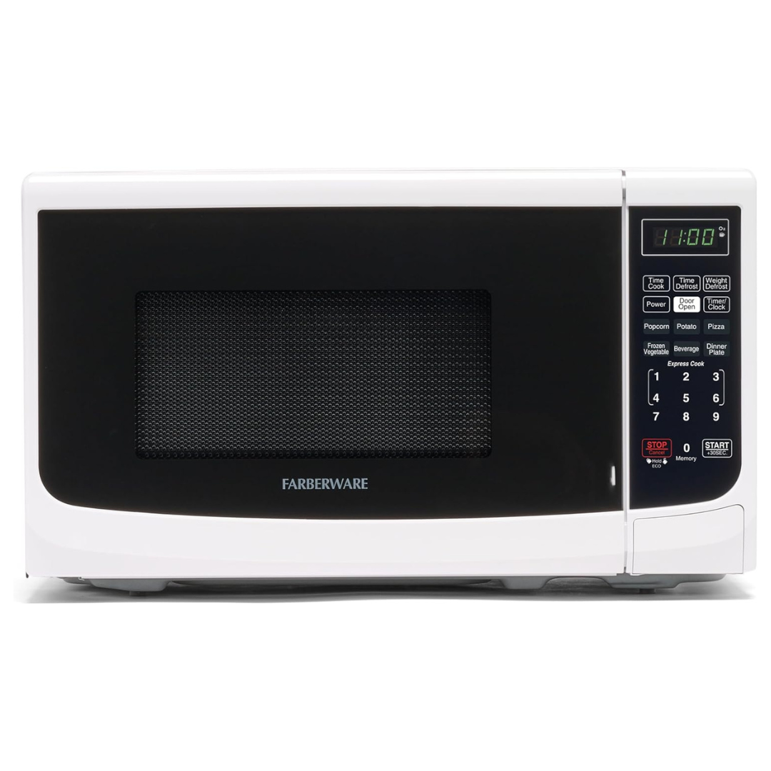 Farberware 700W 0.7 Cu. Ft. Countertop Microwave Oven (White)