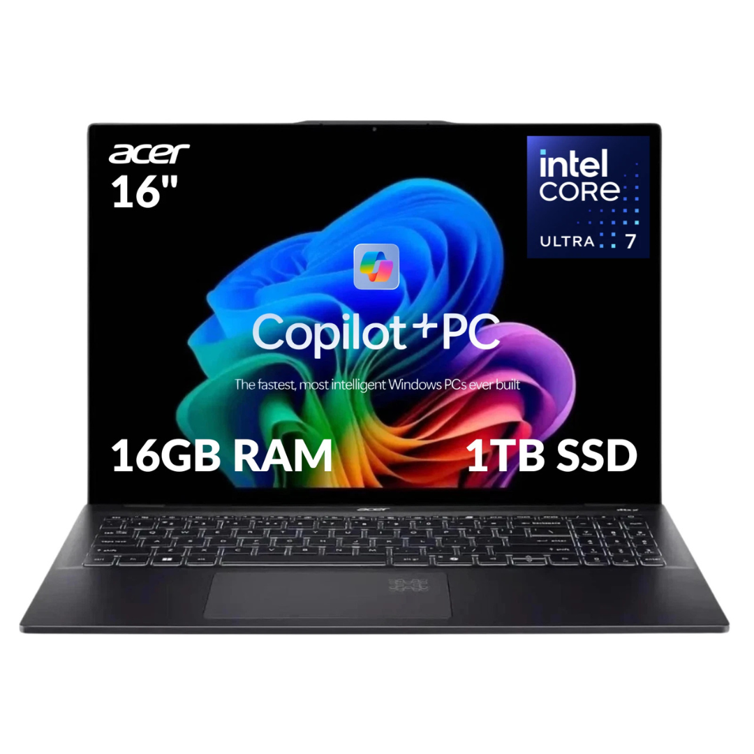 Acer Swift 16 AI 16" Touch Copilot+ PC Laptop (Ultra 7 256V / 16GB RAM / 1TB SSD) [Certified Refurb]