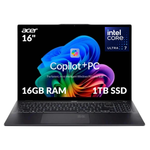 Acer Swift 16 AI 16" Touch Copilot+ PC Laptop (Ultra 7 256V / 16GB RAM / 1TB SSD) [Certified Refurb]