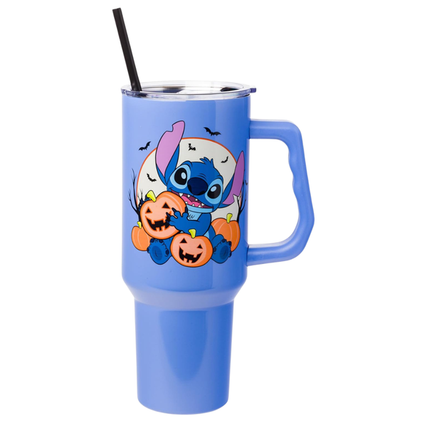 40-Oz Silver Buffalo Disney Lilo & Stitch Halloween Double-Wall Tumbler