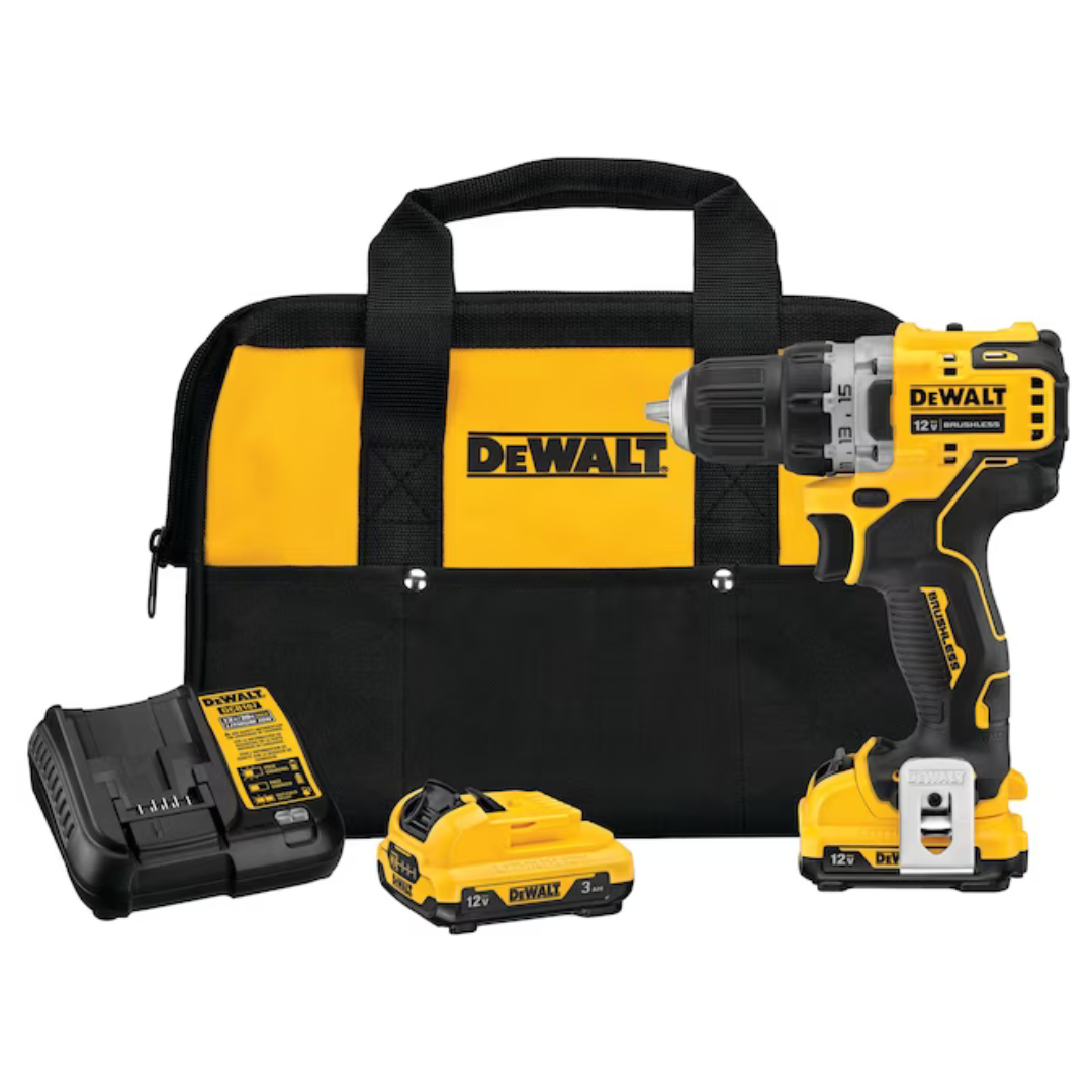 DeWalt Xtreme 12V Max Brushless 3/8"Cordless Drill W/ 2 Batteries & Charger