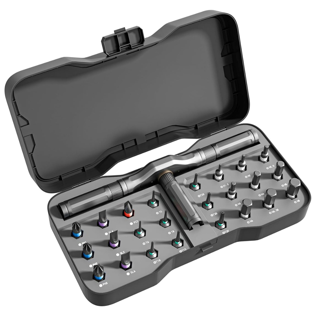 ApexSelect 24-in-1 Magnetic Ratchet Screwdriver Set W/ Case