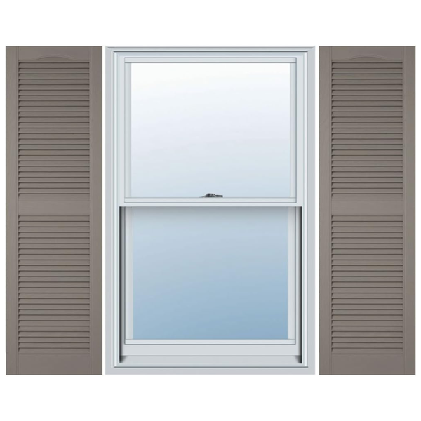 Ekena Millwork 14 1/2"W x 52"H Lifetime Vinyl w/Shutter-Loks