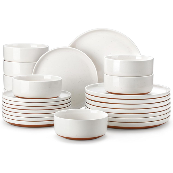 24-Piece Modern Ceramic Dinnerware Set