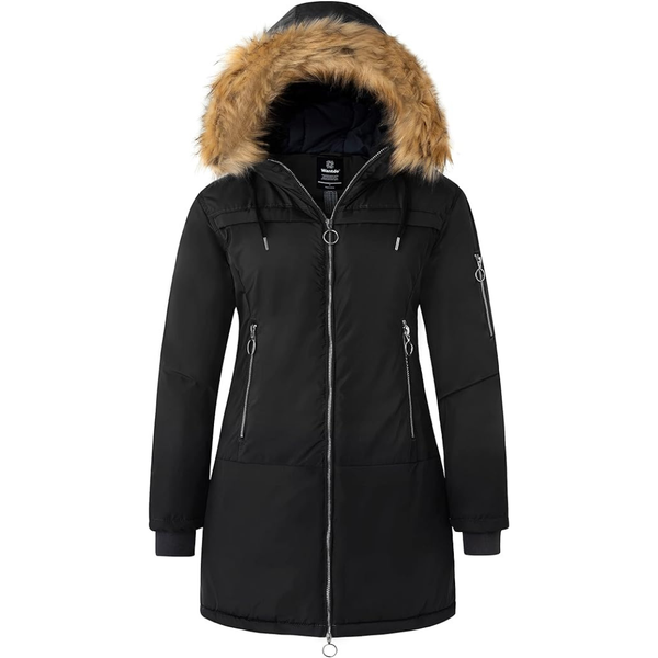 Women's Recycled Waterproof Long Winter Puffer Jacket
