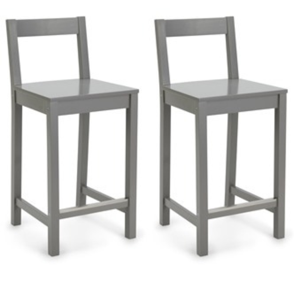 24" Amazon Basics Wooden Bar Stool with Backrest