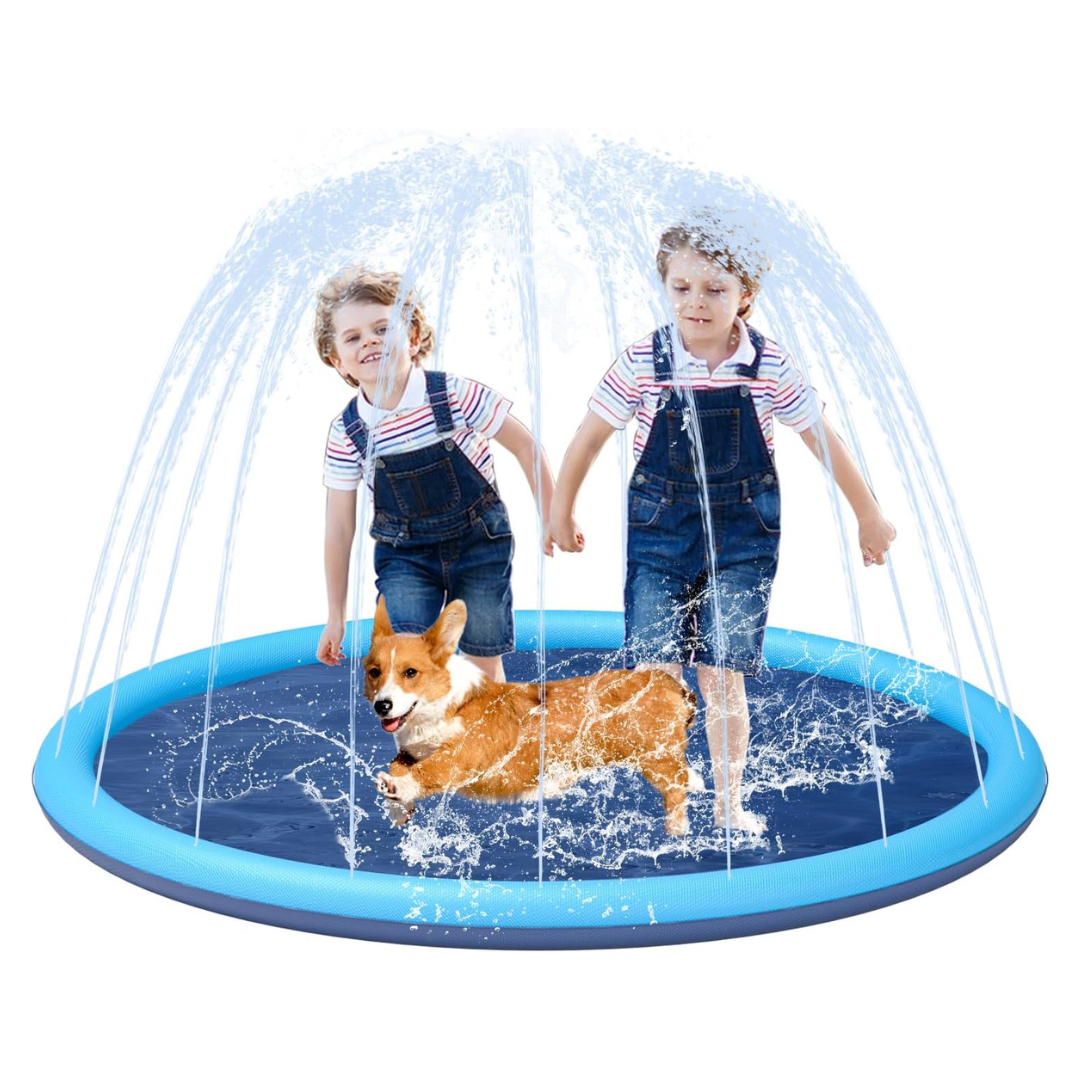 Non-Slip Large Sprinkler Splash Play Mat