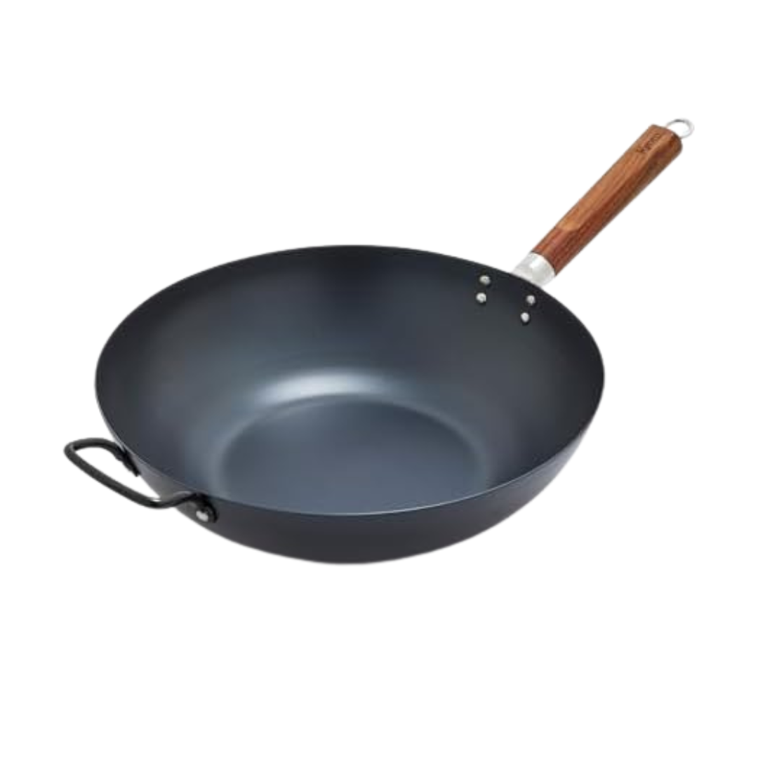 14" GreenPan Carbon Steel Wok Flat Bottom Stir-Fry Pan