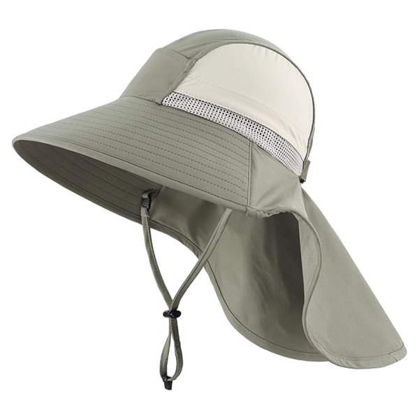Kids UPF 50+ Bucket Hat With Neck Flap