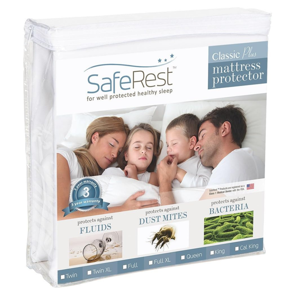 SafeRest Twin XL Waterproof Cotton Mattress Protector