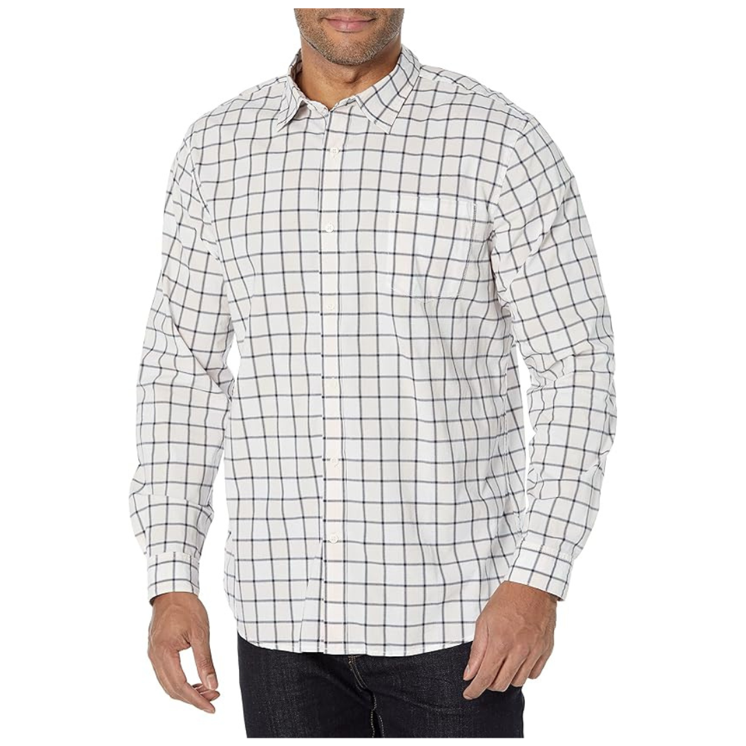 Amazon Essentials Men's Slim-Fit Stretch Poplin Shirt