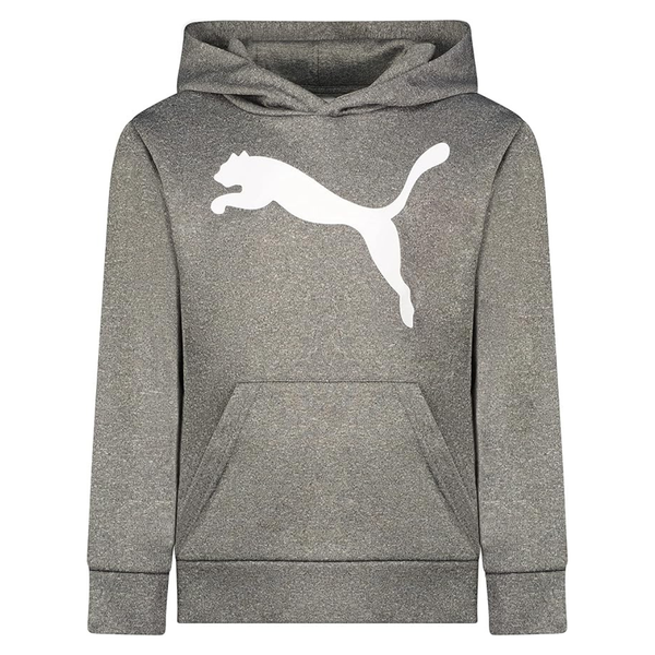 PUMA Boys' Logo Large Front Pocket Pullover Hoodie