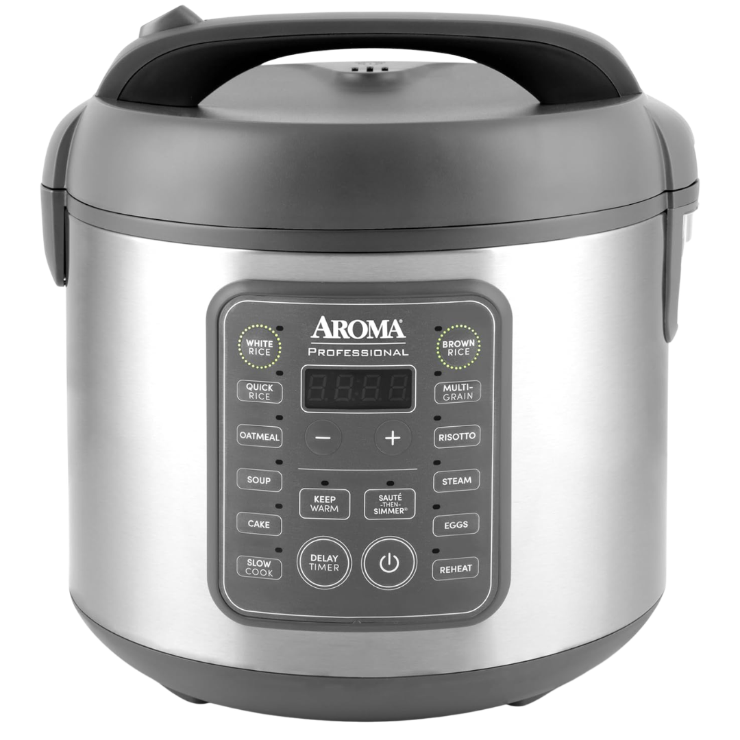 AROMA 5 Qt 10-Cup Uncooked Professional Digital Rice Cooker (ARC-5200SG)