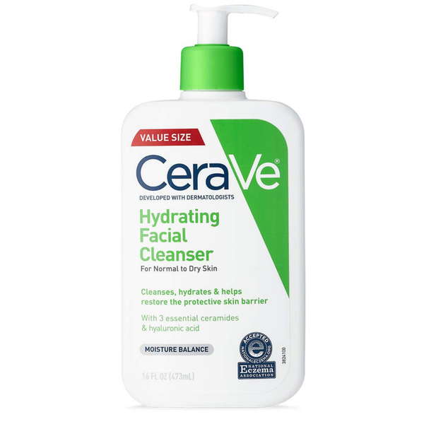 16 Fl Oz CeraVe Hydrating Daily Face Wash For Dry Skin