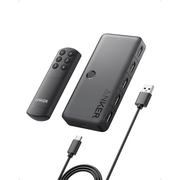 Anker 4K 60Hz HDMI Switcher 4 in 1 Out With Smooth Finish