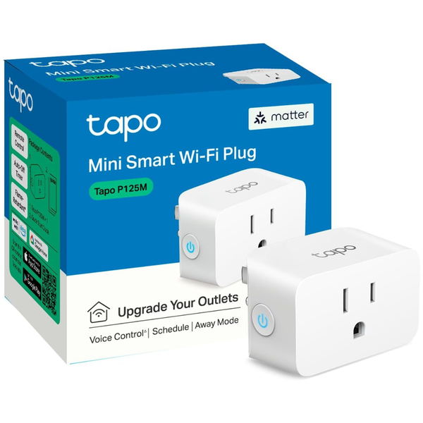 TP-Link Tapo Matter Compatible 2.4G Wi-Fi Smart Plug Mini