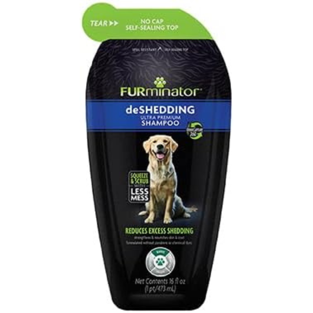 16 oz FURminator DeShedding Shampoo Squeezable Pouch