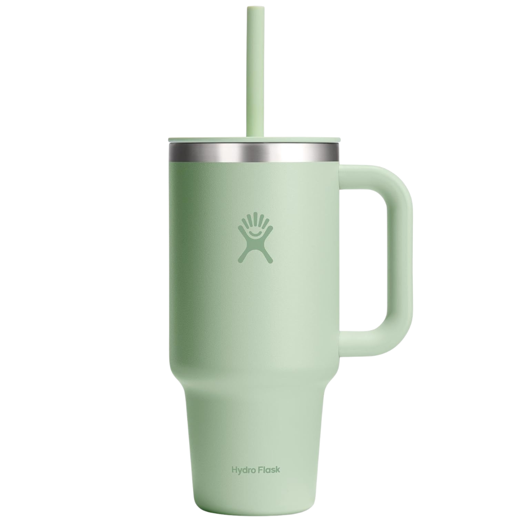 32 Oz Hydro Flask Travel Tumbler With Handle Lid And Straw