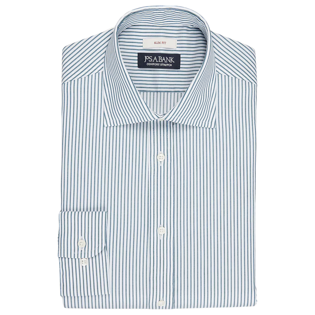 Jos. A. Bank Slim Fit Bengal Stripe Dress Shirt