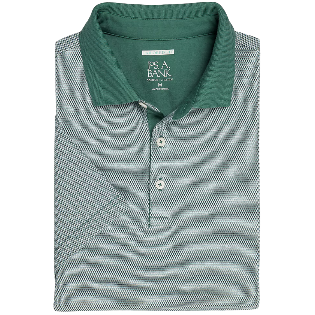 Jos. A. Bank Tailored Fit Jacquard Polo Shirt