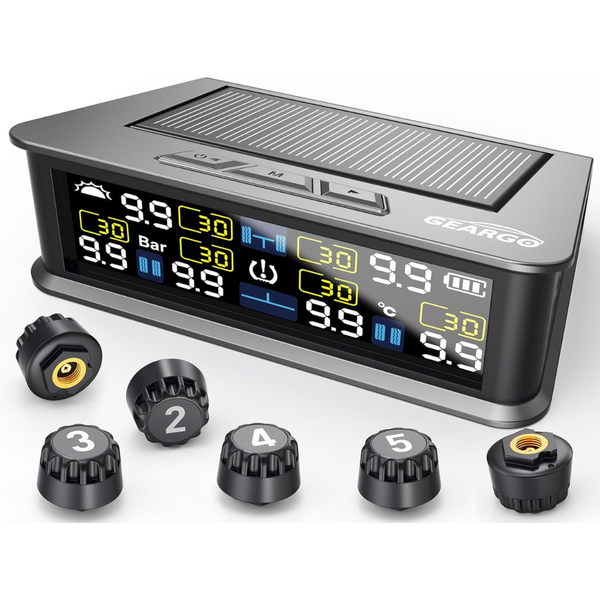 Geargo Solar-Powered RV Tire Pressure Monitoring System