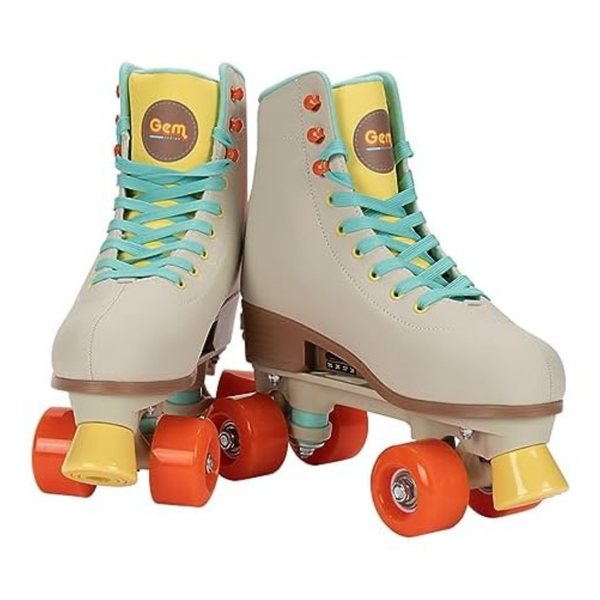 Gem Quad Roller Skates (Size 7-10 In Cream)