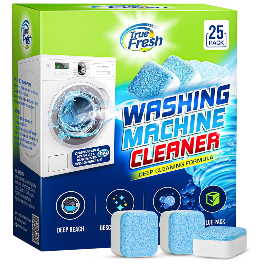 25-Pack True Fresh Washing Machine Cleaner Tablets