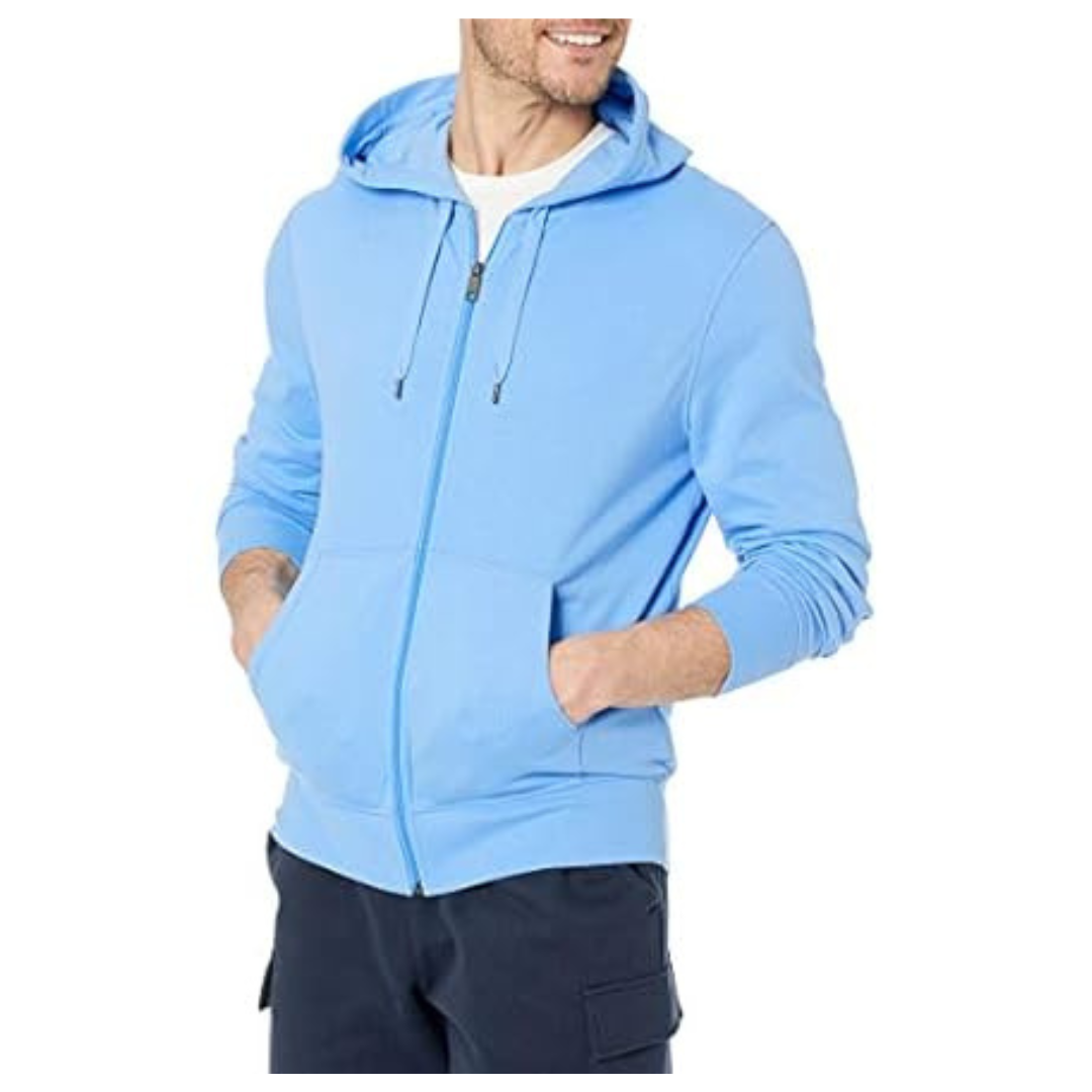 Amazon Essentials Men's Lightweight French Terry Full-Zip Hoodie