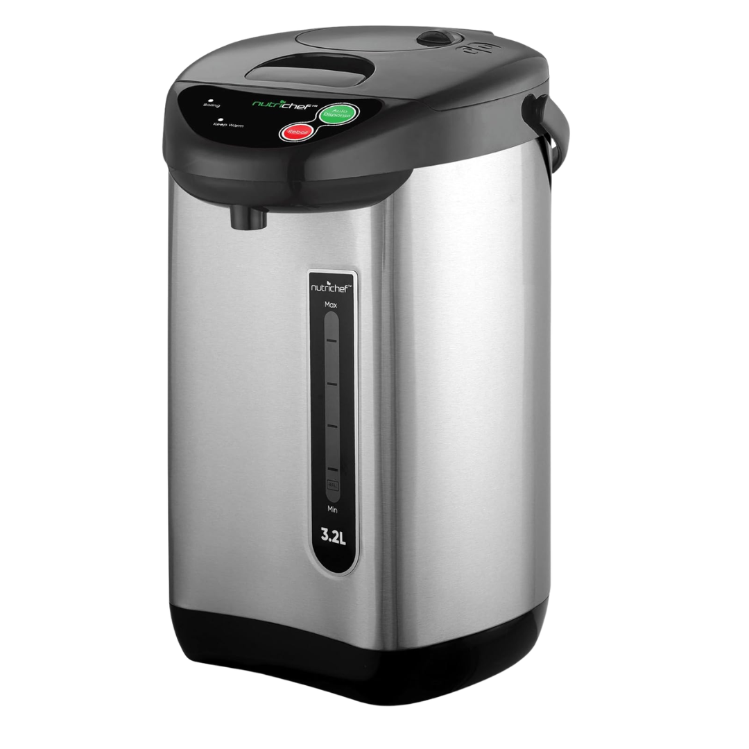 NutriChef PKWK43 3.38qt/3.2L Insulated Electric Hot Water Urn Pot