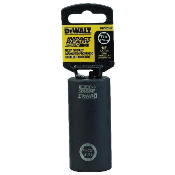 Dewalt DW22952 1-1/16" Impact Ready Deep Socket For 1/2" Drive