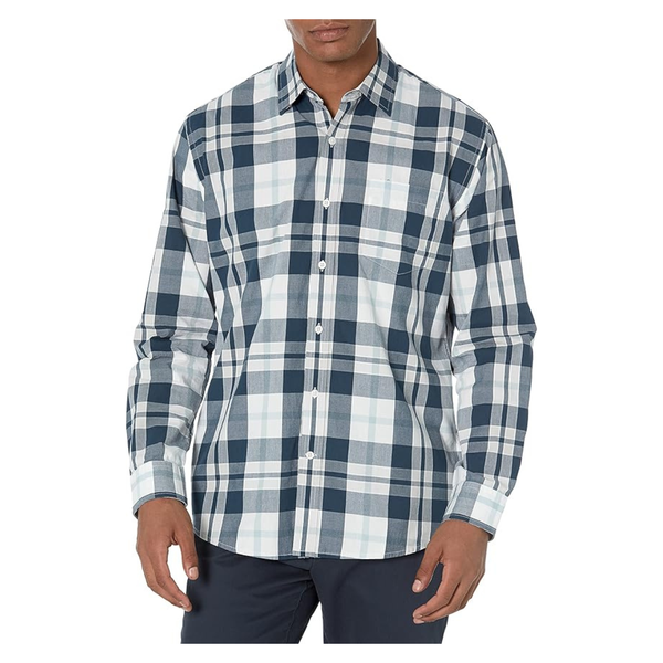 Amazon Essentials Men's 100% Cotton Poplin Casual Shirt