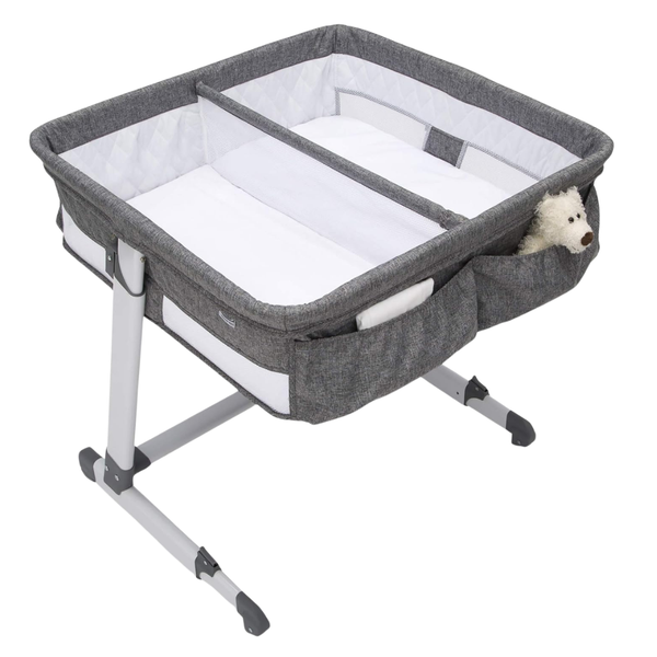 Delta Children Kids Adjustable Height Portable Bedside Cribs