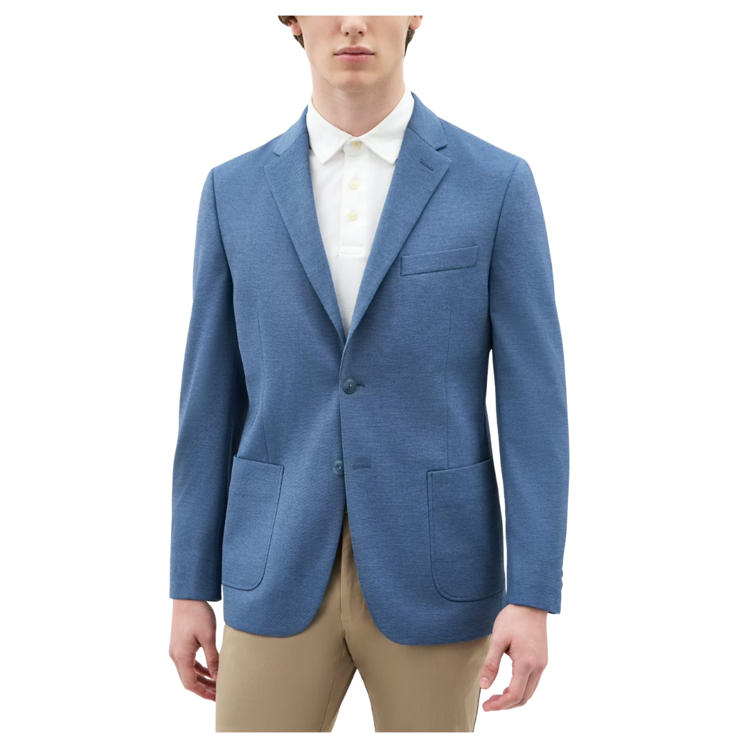 Chaps Men's Knit Blazer (Light Blue)
