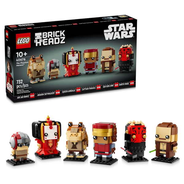 732-Piece LEGO BrickHeadz: Star Wars The Phantom Menace (40676)
