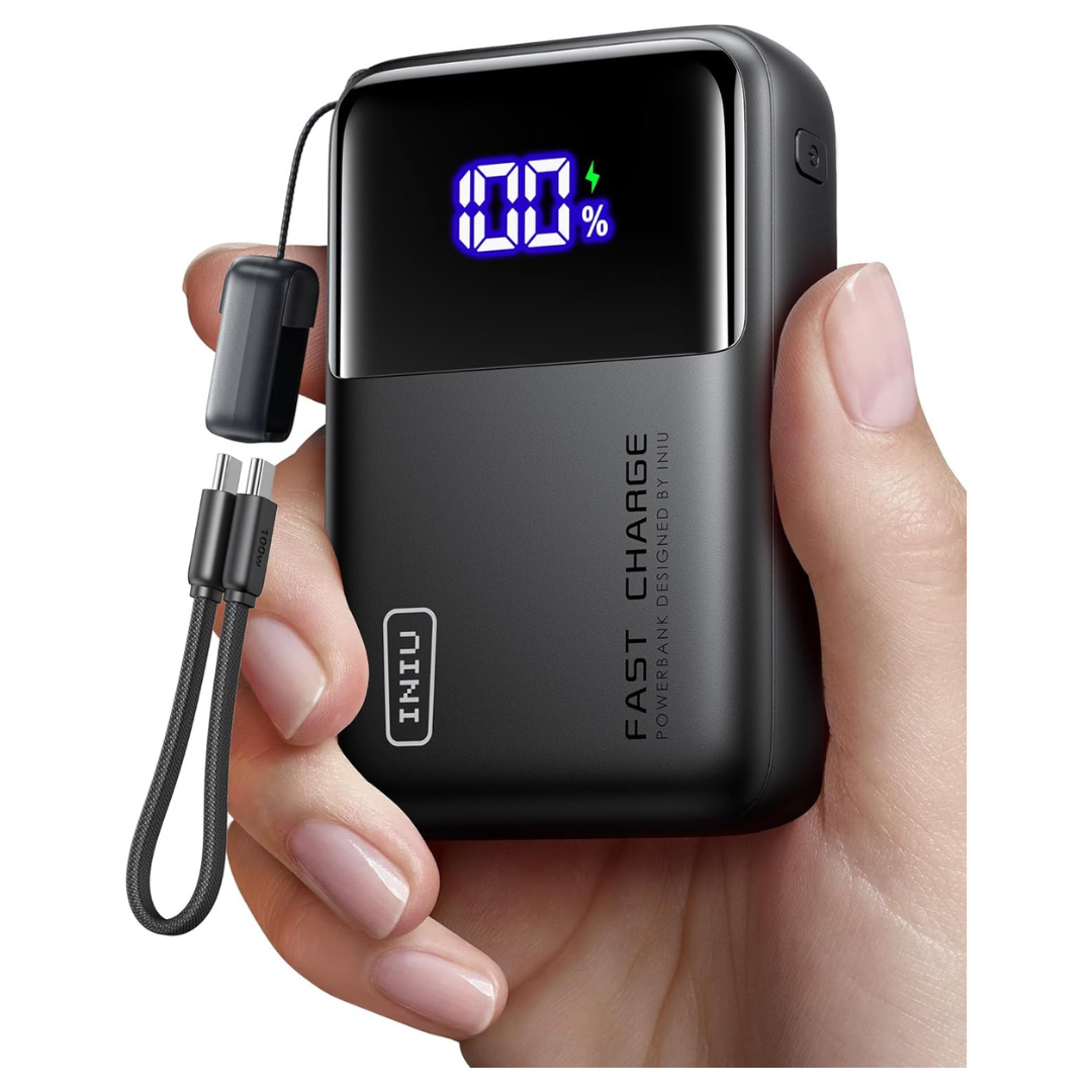 20000mAh INIU P62-E1 65W Ultra Compact USB-C PD QC Portable Power Bank