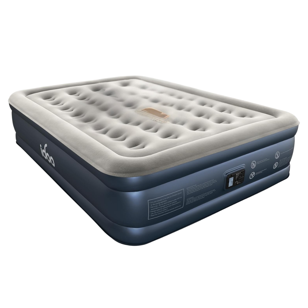 IDOO 18" Raised Queen Comfort Blow Up Air Mattress