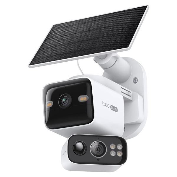 Tapo 2K Dual Lens Pan/Tilt Security Camera W/ Solar Panel
