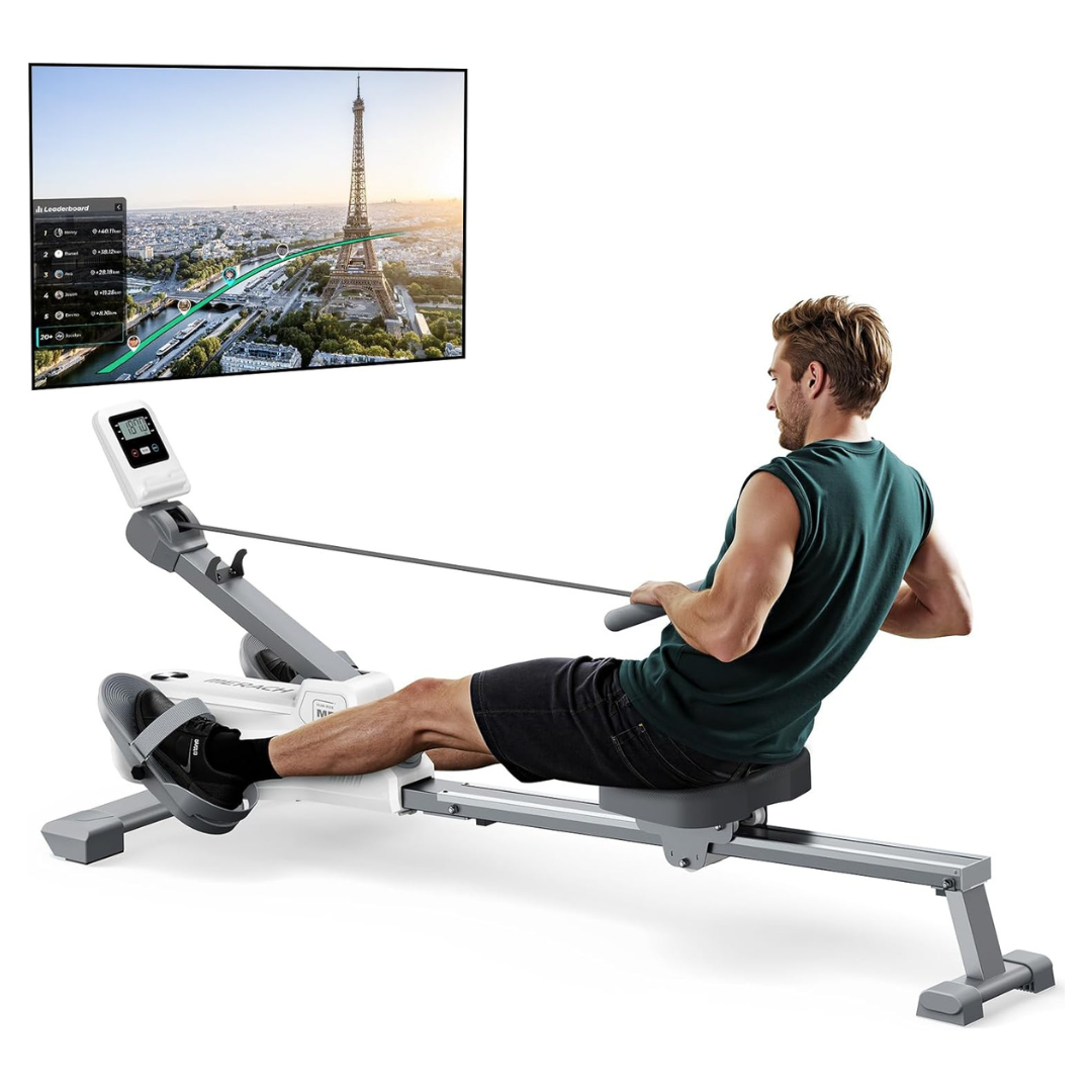 Merach 16-Level Foldable Magnetic Rowing Machine