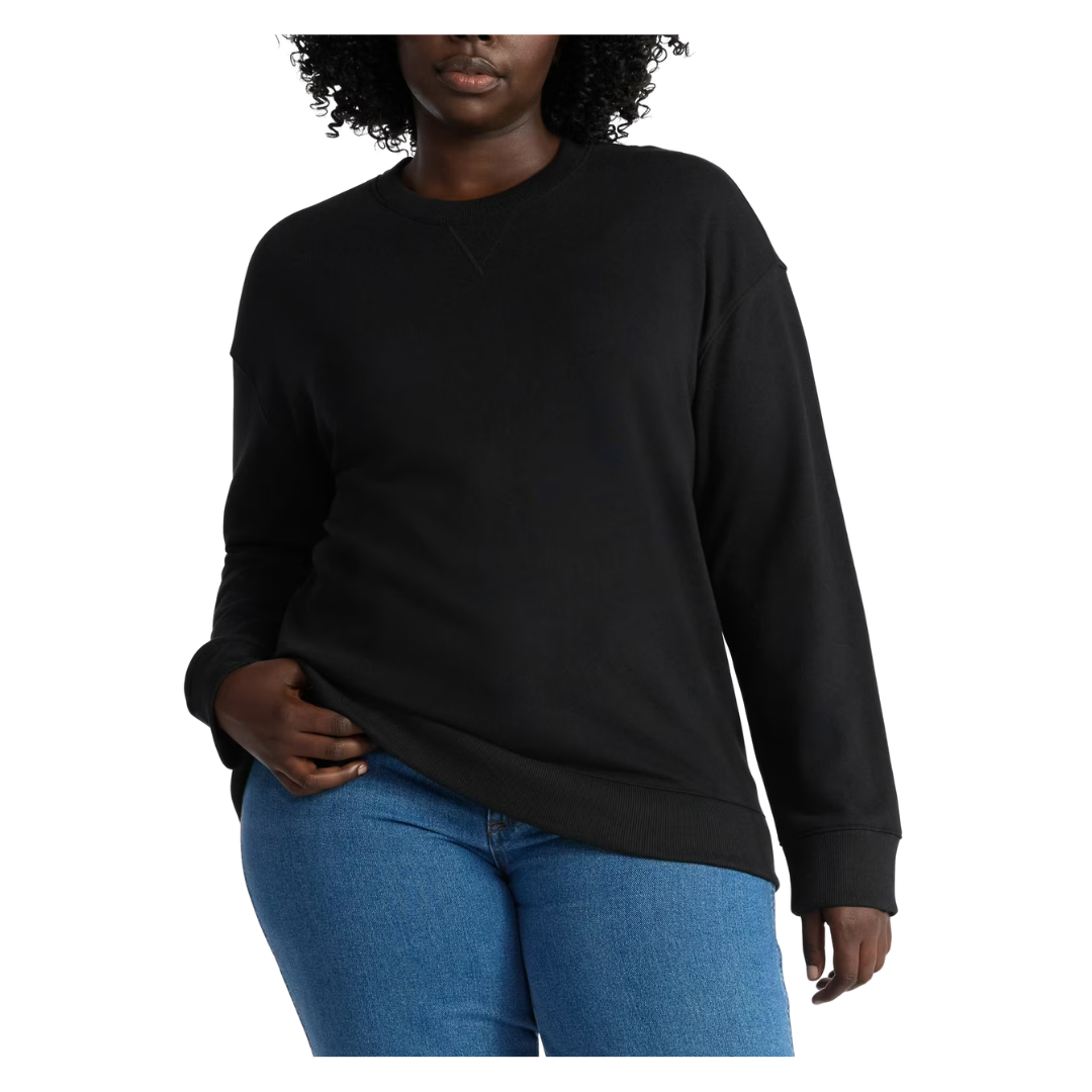 Women's Plus Size Casual Crewneck Sweatshirt